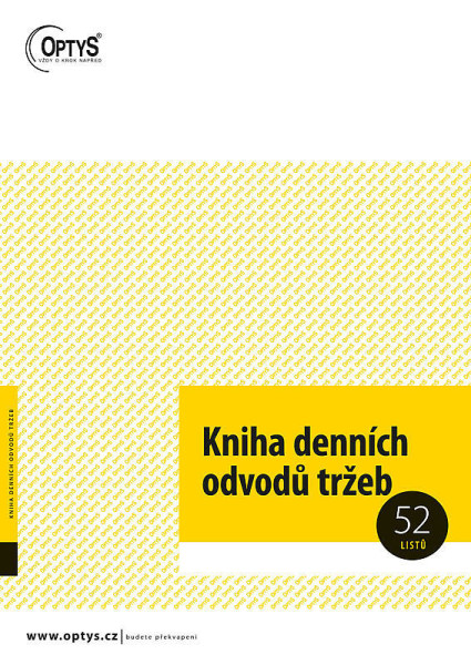 OP 1095 Kniha denných odvodov tržieb A4 52 listov