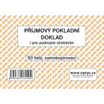 OP 1314 Príjmový pokladničný doklad pre podvoj.účtovníctvo samopropisovací A6 50 listov
