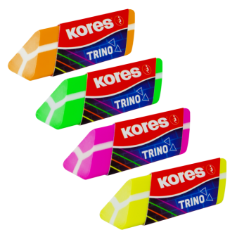 Kores Guma TRINO, trojhranná, farebný mix 40503