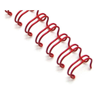 Drôtené chrbty 1/4' - priemer 6,4 mm, 3:1, červené, 100 ks 609.260