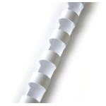 Plastové chrbty - 8 mm, biele, 100 ks 609.027