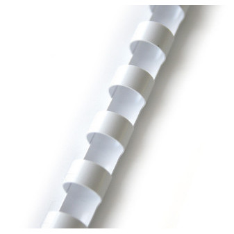 Plastové chrbty - 10 mm, biele, 100 ks 609.021