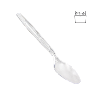 Plastová lyžica PS 18cm transparentný light, opakovateľne použiteľná, 50ks