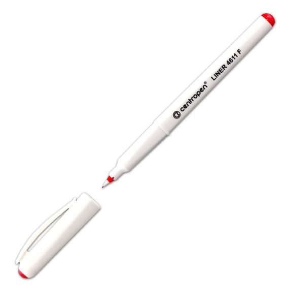 Popisovač Centropen 4611 F červená šírka 0,3mm
