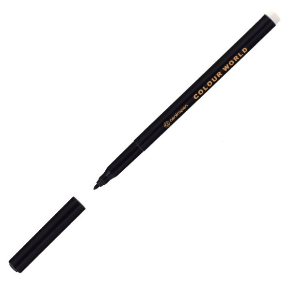 Popisovač Centropen 7550 čierna šírka 1mm vyprateľný
