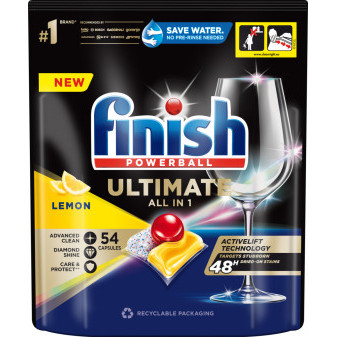 Finish Power All in 1 Ultimate Lemon tablety do umývačky, 54ks