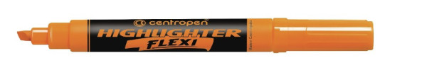 Zvýrazňovač Centropen flexi 8542 oranžový