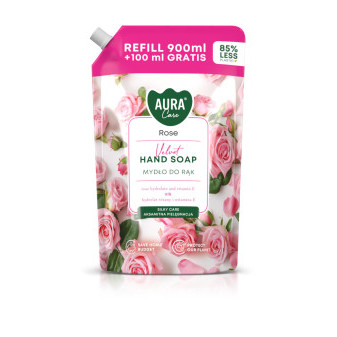 Ružové mydlo na ruky 1000 ml náhradná náplň AHS-002-001 AURA Care