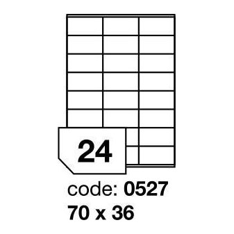 Etiketa 70x36mm/100ks A4 biela, Labels