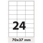 Etiketa 70x36mm/100ks, A4 biela, Labels 1/24