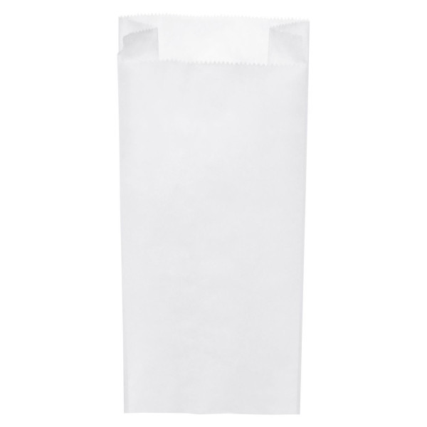 Papierové vrecko desiatové biele 14+7x28 cm - 100 ks