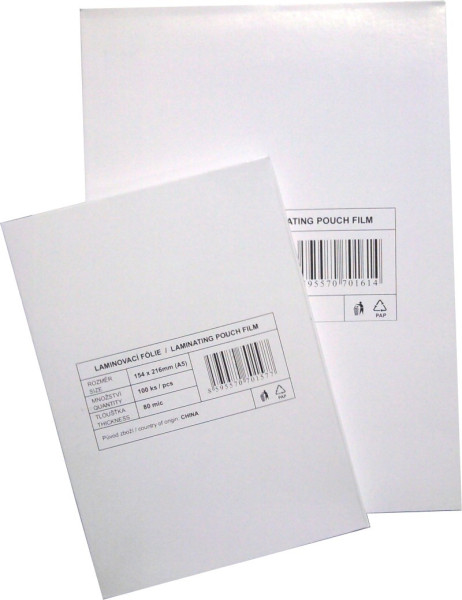 Laminovacia fólia STANDARD 54x86 mm, 150mic., 100ks 609.208