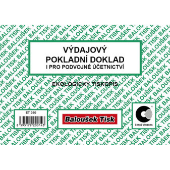 BA ET050 Výdajový pokl.dokl. aj pre pod.účet. A6
