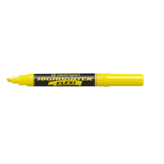 Zvýrazňovač Centropen flexi 8542 žltý