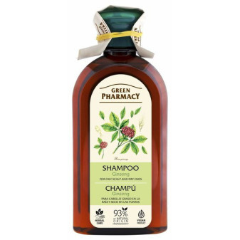 Green Pharmacy šampón pre mastnú vlasovú pokožku a suché končeky - Ženšen, 350 ml