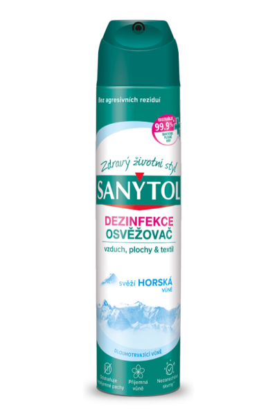 SANYTOL dezinfekčný osviežovač vzduchu Horská vôňa 300ml