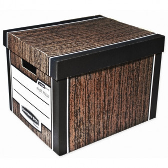 Archivačný kontajner Fellowes Bankers Box Woodgrain hnedá (2ks)