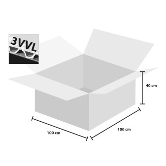 Krabička 3 vrstvá kartónová BIELA 100x100x40 mm (min objednávka 100 ks)