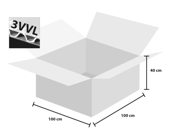 Krabička 3 vrstvá kartónová BIELA 100x100x40 mm (min objednávka 100 ks)