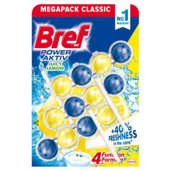 WC Bref power aktív lemon 3x50g