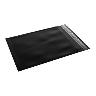 Plastová obálka 325 x 375 - 100 ks EKO čierna