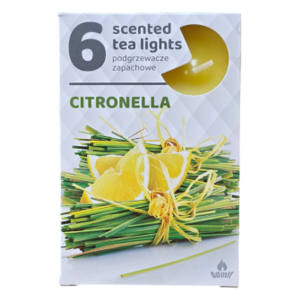 Admit čajové sviečky citronella 6 ks
