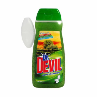 Dr.Devil WC gél s košíčkom 3v1 Apple 400 ml