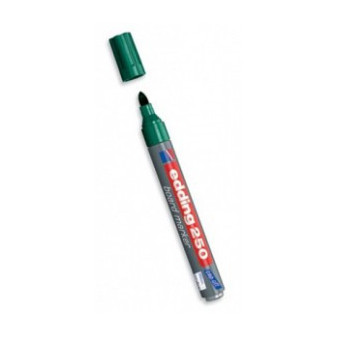 Popisovač Edding 250 zelená šírka stopy 1,5 - 3mm