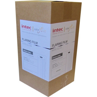 INTEC laminovací film na rolke 320 mm x 300 m SPOTOVÝ biely lesklý 3'