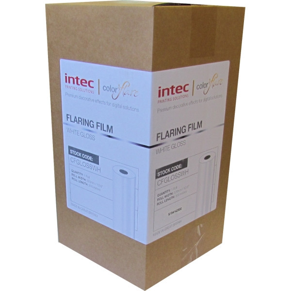 INTEC laminovací film na rolke 320 mm x 300 m SPOTOVÝ biely lesklý 3'