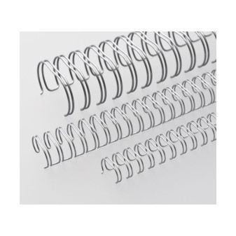 Kovové chrbty Eurosupplies (3/1') 8 mm strieborné