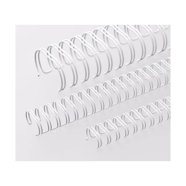 Kovové chrbty Eurosupplies (3/1') 8 mm biele