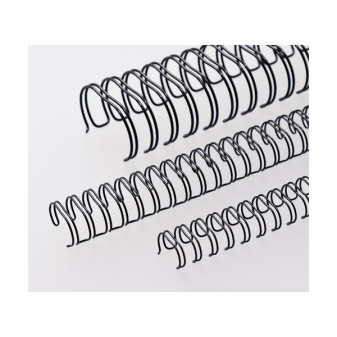 Kovové chrbty Eurosupplies (3/1') 8 mm čierne
