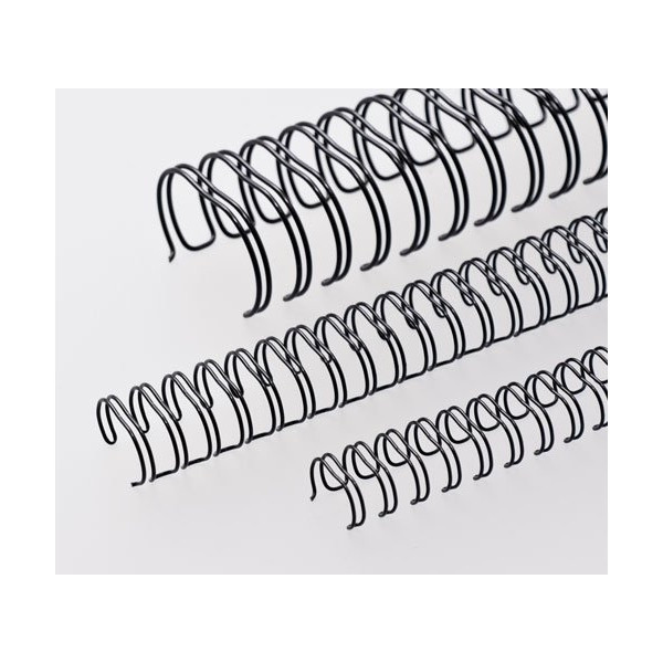 Kovové chrbty Eurosupplies (3/1') 8 mm čierne