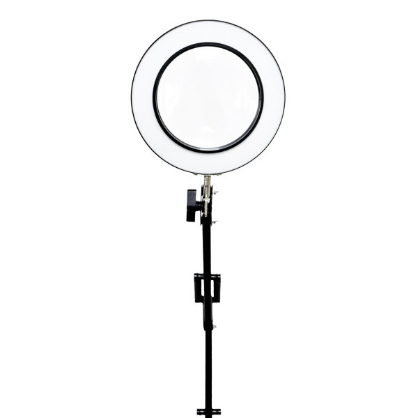 Platinet stolná LED lampa Magnify 10W stmievateľná s lupou, čierna