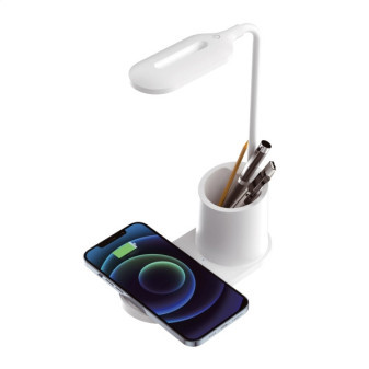 Platinet stolná LED lampa 3W, bezdrôtové nabíjanie, biela