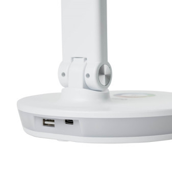 Platinet stolná LED lampa 12W stmievateľná, dotykové ovládanie, USB port, biela
