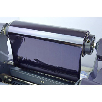 INTEC laminovací film na rolke 320 mm x 300 m SPOTOVÝ čierny lesklý 3'