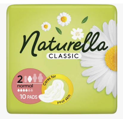 Naturella Classic Normal Plus veľkosť 2 Vložky s krídelkami 10 ks