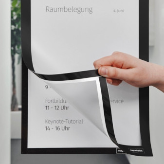 Magnetoplan Magnetofix samolepiaci magnetický rámček A5 čierny (2ks)