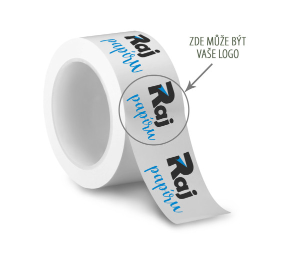 Lepiaca páska s vlastnou potlačou š.48mm, 40mic., 66m