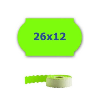 ETRL-26x12-green Cenové etikety do klieští, 26mmx12mm, 900 ks, signálne zelené