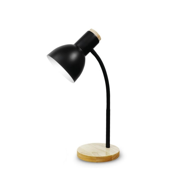 Platinet stolná lampa Marma, 1xE27, 40W, čierna