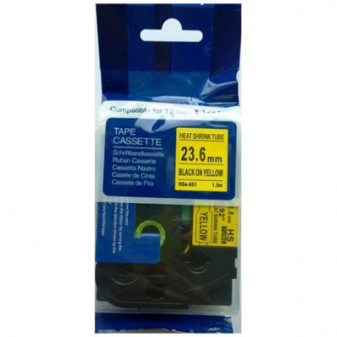 Alternatívna páska Brother HSE-651 23,7 mm x 1,5 m čierna tlač/žltý podklad