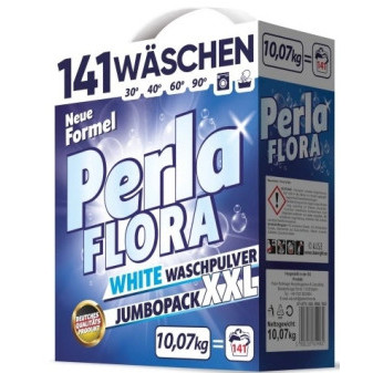 Nemecký prací prášok Perla Flora White 10,07 kg
